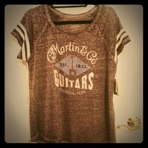Lucky Brand Martin and Co. Guitar T-shirt